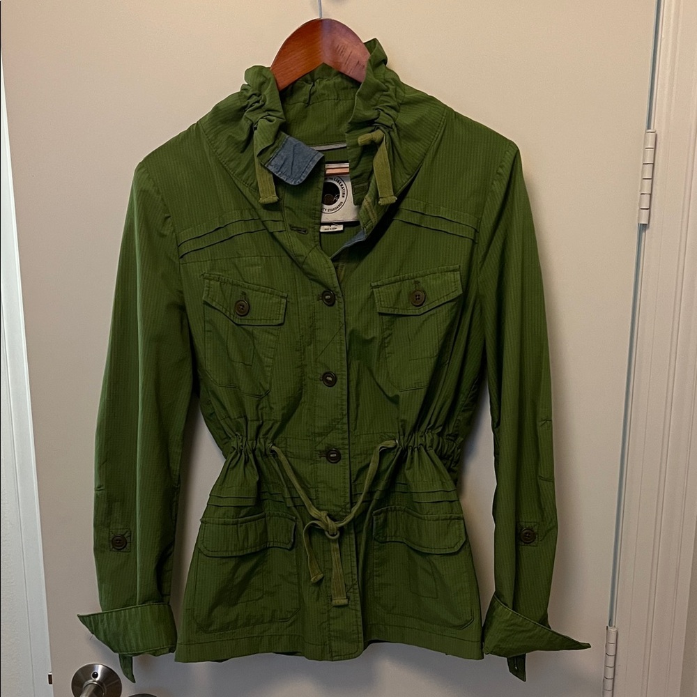 Anthropologie Olive Utility Jacket